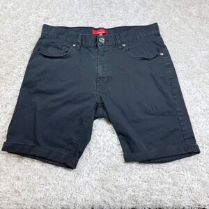 RED Saks Fifth Avenue Menswear Black Cotton Blend Shorts 31 Casual preppy